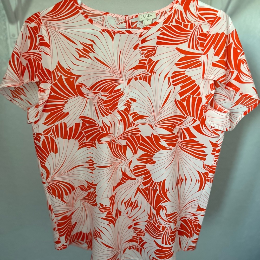 J Crew printed blouse